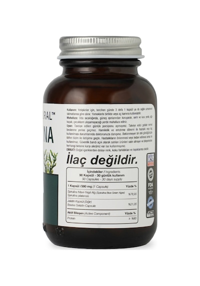 Sepe Natural Spirulina Yosun Mavi Yeşil Alg 380 MG 90 Kapsül Sepe Natural Spirulina Yosun Mavi Yeşil Alg 380 MG 90 Kapsül