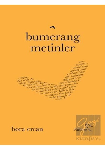 Bumerang Metinler - Bora Ercan - Paloma Yayınevi