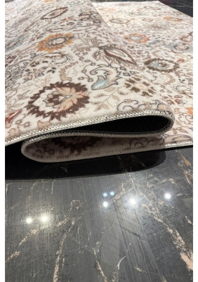Villadia Home Textile Kaymaz Taban Modern Desen Halı Yolluk Leke Tutmaz Kolay Temizlenir Koridor Salon Yatak Mutfak Odası Multi