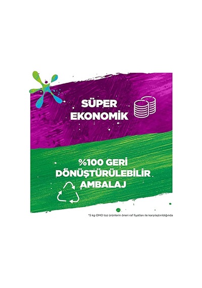 Omo Sık Yıkananlar Beyazlar Ve Renkliler Toz Deterjanı 5 Kg