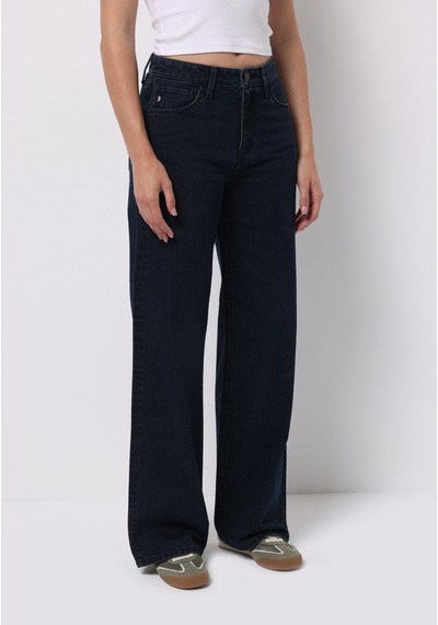 Colin's Colins Regular Fit Yüksek Bel Geniş Paça Kadın Koyu İndigo Jean Pantolon Cl1076564 Q1.v1 Dn01858 Denim