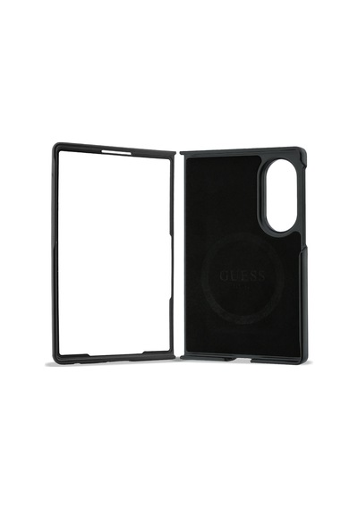 Samsung Galaxy Z Fold 8 Uyumlu Kılıf Guess Lisanslı M-safeli 360 Standlı Pu Klasik Yazı Logolu Kapak Siyah