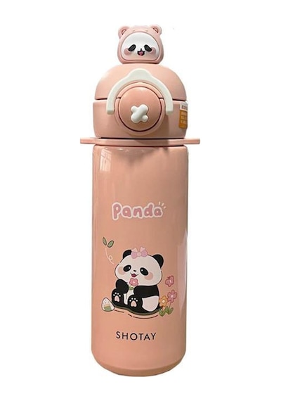 Shotay Termos Matara Panda 430 Ml. Pembe Sht-st-8818