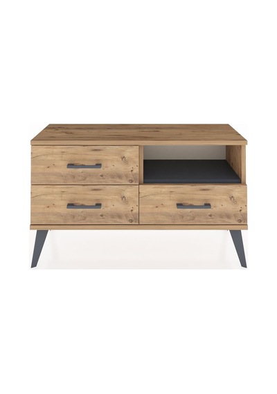 Arges Şifonyer Tek Raflı 3 Çekmeceli 88x30x48 Çam-antrasit/çam Antrasit/çam Arges Şifonyer Tek Raflı 3 Çekmeceli 88x30x48 Çam-antrasit/çam Antrasit/çam