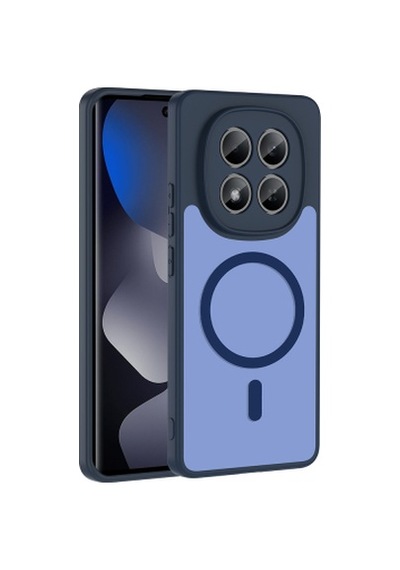 Xiaomi Redmi Note 14 Pro 4g Kılıf M-safe Şarj Özellikli Zore Babet Kapak Xiaomi Redmi Note 14 Pro 4g Zore - Lacivert