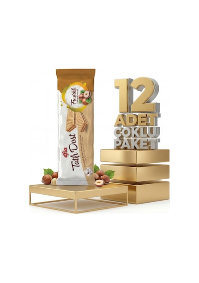 Afia Tatlı Dost Fındıklı Kakao Kremalı Gofret 12x140 Gr