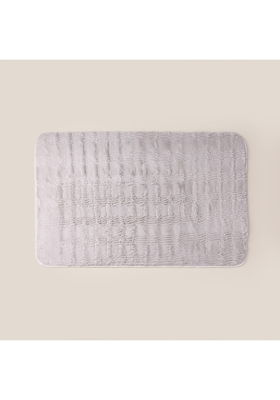 Soft Rems Rabbit Post 2'li Banyo Paspası - Gri - 50x60 Cm + 60x100 Cm Çok Renkli