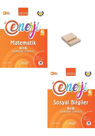 Palme 6. Sınıf Enerji 6+6 Matematik Ve Sosyal Bilgiler Deneme Sınavı + Telefon Standı