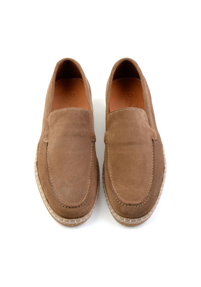 Bambi Bej Leather Erkek Espadril E01079709502 Bej