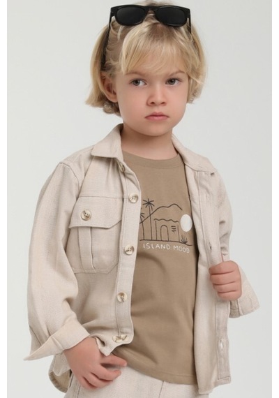 Xo Kids Erkek Çocuk Gömlek 1-4 Yaş 2532 Gri