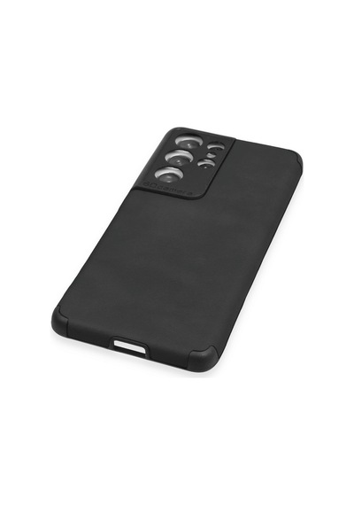 Galaxy S21 Ultra Kılıf Loop Deri Silikon - Siyah Renk