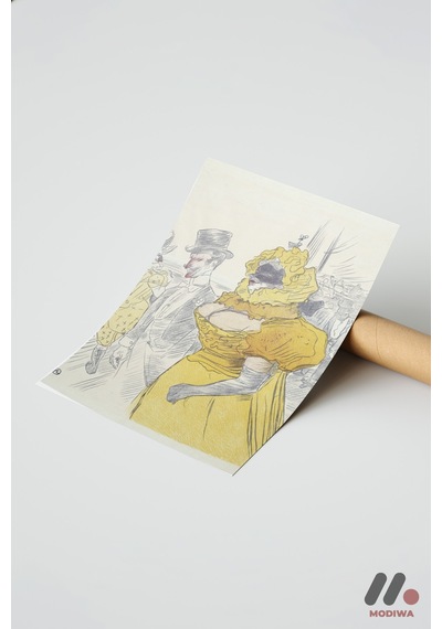 Toulouse-lautrec Vintage Afiş, Çerçevesiz Yüksek Kalite Duvar Afişi - Sanatsever Hediyesi