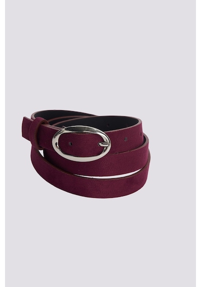 Tudors Kadın Oval Tokalı 110 Cm Standart Bordo Kemer-51475