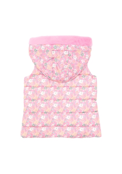 U.S. Polo Assn. Kız Çocuk Pembe Kapüşonlu Şişme Yelek 50313062-VR167