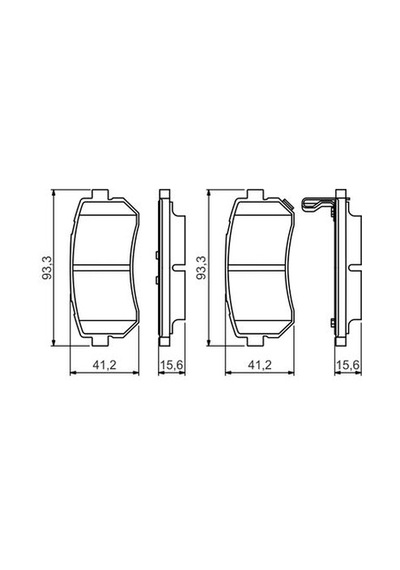 Hyundai Kona 1.0t-gdı 2017-2023 Bosch Arka Balata G3lc-g3le
