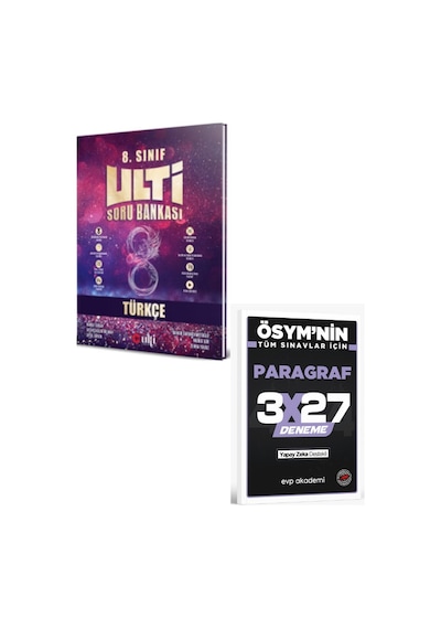 Ulti 2027 8. Sınıf Lgs Türkçe Soru Bankası+ Evp Akademi Paragraf