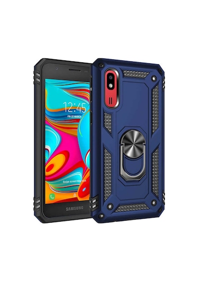 Samsung Galaxy Uyumlu A2 Core Kılıf Yüzüklü Zırh Tank Vega