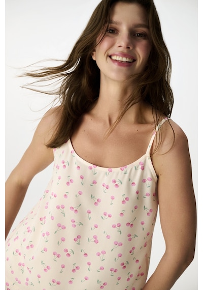 Penti Renkli Cherries Şortlu Pijama Takımı Çok Renkli