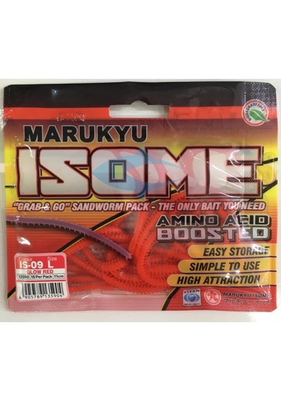 Marukyu Isome L 11Cm Lrf Silikon Yem-Glow Red