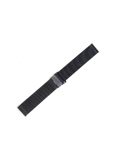 Hasır Kol Saat Kordonu Siyah Ince Çelik 20 Mm ( Ø 1,5)