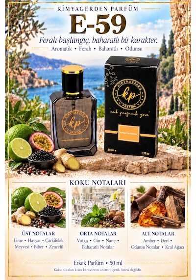 KP E-59 Erkek Parfüm EDP 50 ML