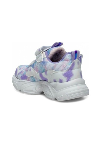 Alessio 034-25 Simli Kelebek Kız Çocuk Sneaker Beyaz Lila 26-30 Beyaz