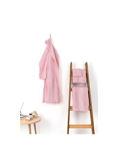 Soley Minerva %100 Pamuklu 2'Li El  -  Yüz Havlusu Seti Pembe 50 x 90 Pembe