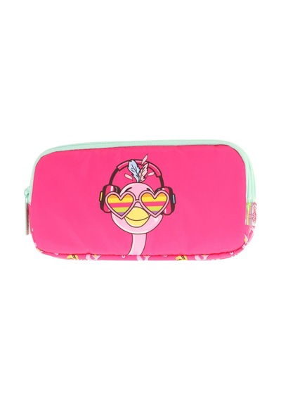 Kaukko Kids Üç Bölmeli Pembe Yeşil, Unicorn Baskılı, Kız Çocuk Okul Kalemliği - L8235 Yeşil - Kırmızı