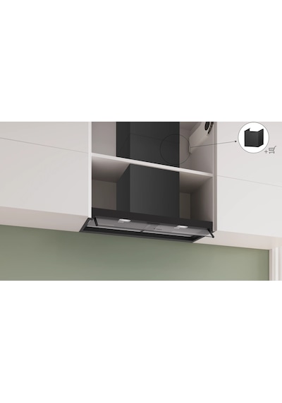 Bosch Serie 4 DBB85CC60 80 CM Cam Dekor Düz Tam Entegre Davlumbaz