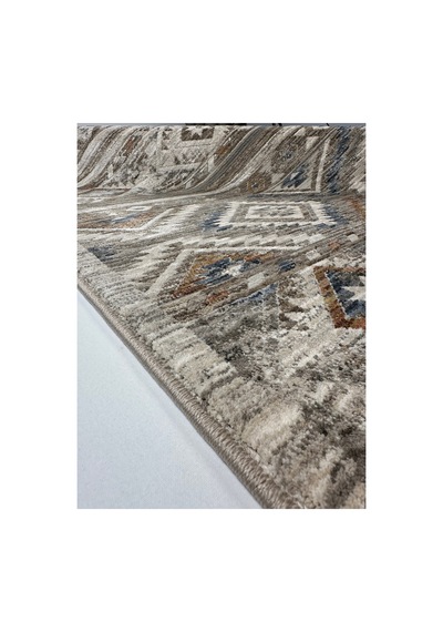 Merinos Valeria Serisi Etnik Desenli Salon Oturma Odası Halısı Hav Toz Vermez Dokuma Taban 91008-060 Krem