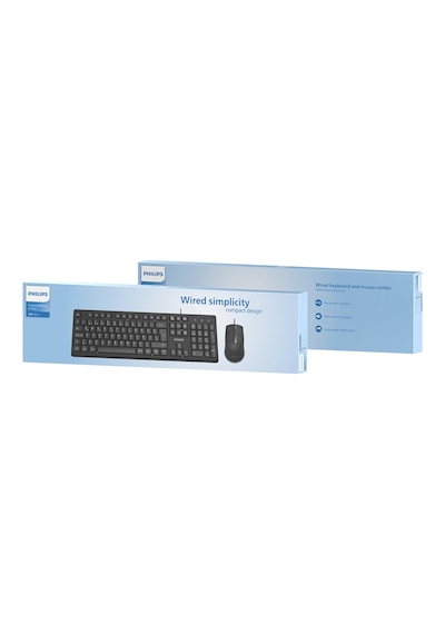 Philips SPT6234 Kablolu Türkçe Q Klavye ve Mouse Seti