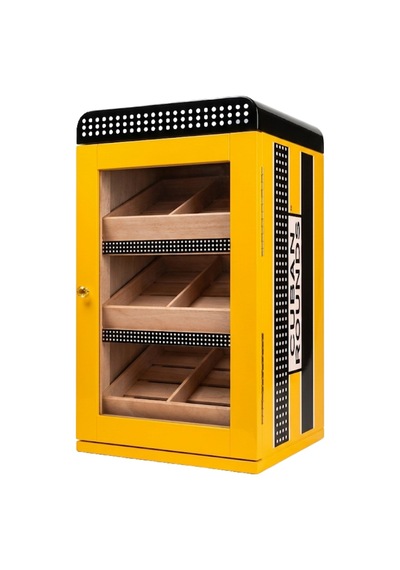 Cohiba Sarı Nokta Desenli Sedir Humidor Puro Kutusu Tr9822