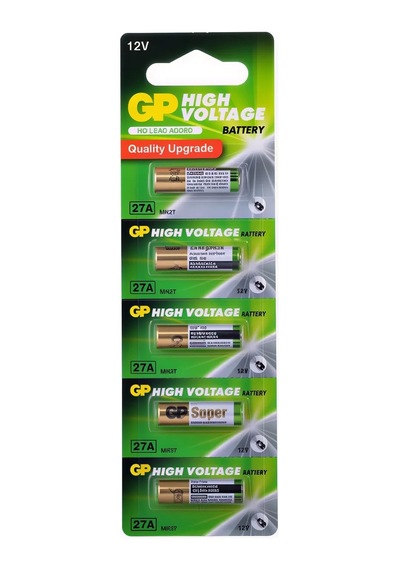 Gp Gp27a 12v Alkalin Yüksek Voltajlı Spesifik Kumanda Pili 5'li Kart