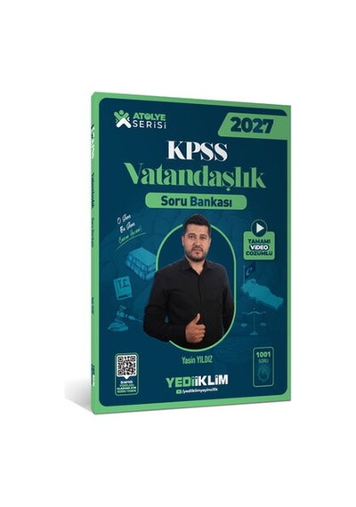 Yediiklim Yayınları 2027 Kpss Atölye Serisi Genel Kültür Vatandaşlık Tamamı Video Çözümlü Soru Bankası