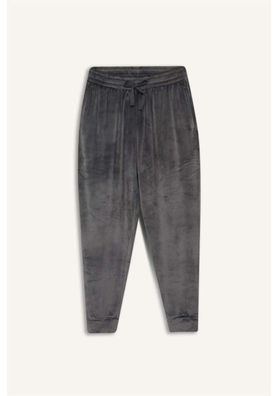 Defacto Regular Fit Cepli Kadife Pijama Altı F4672ax25wnar138 Antrasit Defacto Regular Fit Cepli Kadife Pijama Altı F4672ax25wnar138 Antrasit