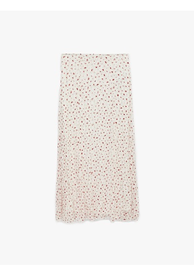 Koton Koton X Sibil Çetinkaya - Slim Fit Çiçekli Dantel Midi Etek Kırmızı Desenli 6sak10077uk Koton Koton X Sibil Çetinkaya - Slim Fit Çiçekli Dantel Midi Etek Kırmızı Desenli 6sak10077uk