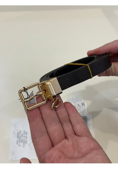 Coach Roller Kemer C Charmlı Monogram Acı Kahverengi