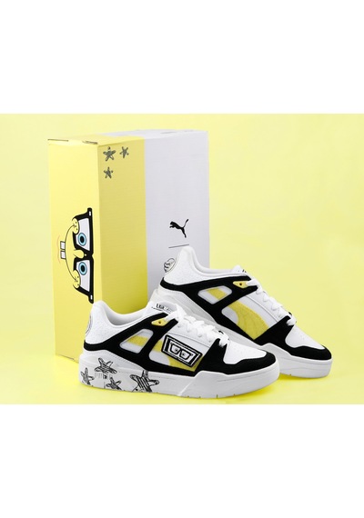 Puma Slipstream Spongebob Jr Genç Günlük Ayakkabı 39389301 Beyaz 001