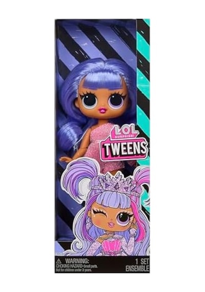 Surprise Tweens Bailey Bebek, Pembe Kıyafet, Lila Saç, Plastik, 16.5 Cm
