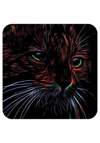 Siyah Kedi Desenli Banyo Halısı Klozet Paspas Seti Bs295n11