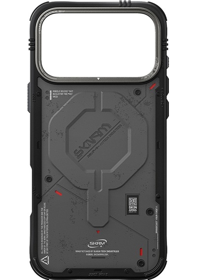 Apple Uyumlu iPhone 17 Pro Max  Kılıf M-safe Şarj Özellikli Airbag Tasarımlı Skinarma Vigor Kapak Gri Gri