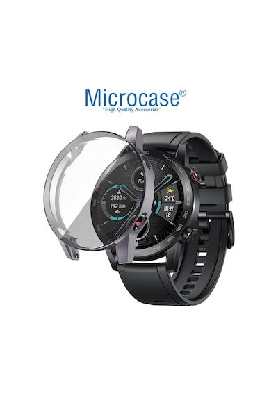 Honor Watch Magic 2 46Mm Önü Kapalı Tasarım Silikon Kılıf