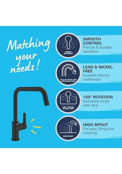 Start Quickfix Eviye Bataryası 150 Dönüş Açısı Mat Siyah 304702430 Genel