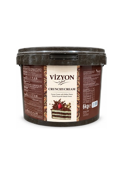Vizyon Crunchyceam Gofret Parçacıklı Kakaolu Krema 6 Kg