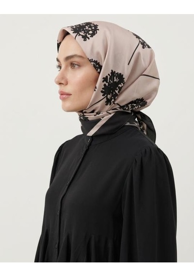 Bushu Mühür Twill Eşarp Çok Renkli