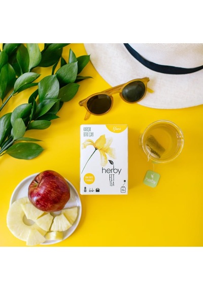 Herby Fit Tea Elma Sirkeli Ananaslı Diyete Destek Form Bitki Çayı 5'li Paket 49183198