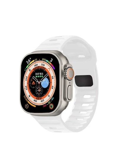 Apple Uyumlu  Watch 9-8-7-6-5-4-3-se / 38-40-41 Mm Armour Dynamıc Silikon Kordon