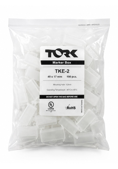 Tork Tke-2 Marker Box Kablo Etiketleme Kutusu 40x17 Mm 100 Adet