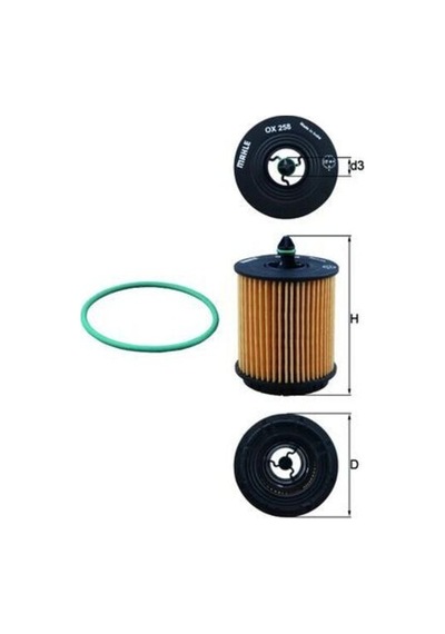 Mahle-knecht-behr Ox258d Yağ Filtresi Astra Classıc 9902 G Vectra B C Insignia A 09 17 Zafira 2.0 2.2 16v Z20net Z22se Z22yh 1682279980