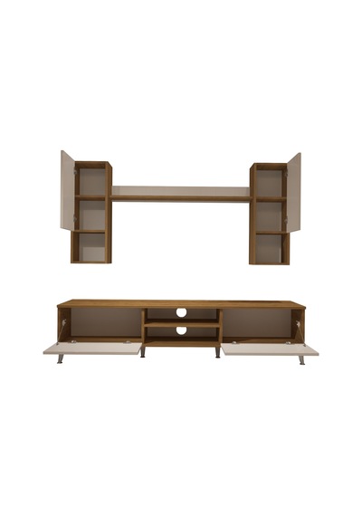 Decoraktiv Eko 5da Mdf Dvd Silver Tv Ünitesi Tv Sehpası Pera - Beyaz